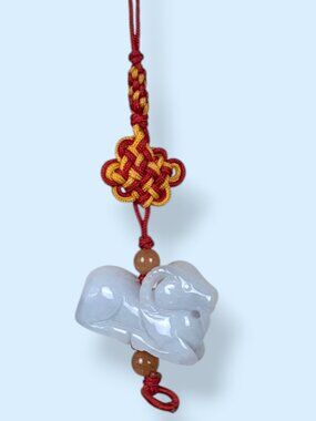 Chinese Year of the Ram Blue Jade Charm